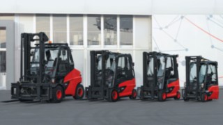 Elektrisk motviktstruck från Linde Material Handling med kompaktaxeldrivning Elektrisk motviktstruck från Linde Material Handling med kompaktaxeldrivning