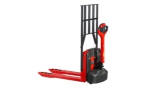 Laststödet hos MT15 från Linde Material Handling stabiliserar lasten. Laststöd hos MT15 från Linde Material Handling