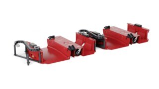 Lastram med elektrisk lyftanordning