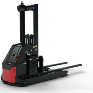 I-MATIC AS från Linde MH är en automatiserad truck med bredspåriga stödben.
