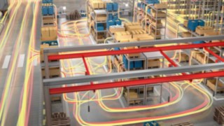 Linde Material Handling levererar automatiserad logistiklösning hos Aditro Logistics i Skillingaryd.
