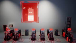Linde connect:charger kan också integreras i myLinde för optimerad laddnings- och energistyrning. Animerad video om laddningsstyrning