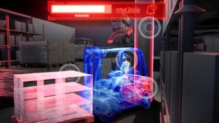 Stötdetekteringen i myLinde ger omfattande information om truckens tillstånd efter kollisioner. Animerad video av stötdetekteringsfunktionen i myLinde