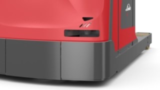 Bakre laserskanner i Object Warning System från Linde MH.