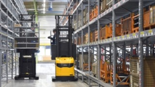 Linde skjutstativtruckar och plocktruckar hos Heidelberger Druckmaschinen Linde skjutstativtruckar och plocktruckar hos Heidelberger Druckmaschinen