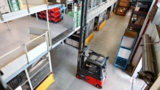 Lindes elektriska motviktstruckar på NORA Center Wolfsburg Lindes elektriska motviktstruckar på NORA Center Wolfsburg