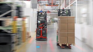 Mötande trafik för Linde L-MATIC HD 