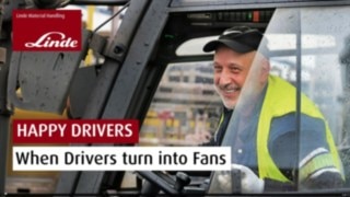 Hos Linde står den glada föraren i centrum för vår truckutveckling. Video: Truckförare berättar vad det är som gör truckar från Linde så speciella