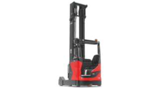 Skjutstativtrucken R20 från Linde med ny mast. Skjutstativtrucken R20 från Linde Material Handling med ny mast.