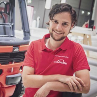 Fabian Zimmermann, produktchef på Safety Solutions hos Linde Material Handling Fabian Zimmermann, produktchef på Safety Solutions hos Linde Material Handling
