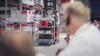 Plocktrucken V modular från Linde Material Handling på WoMH 2022.