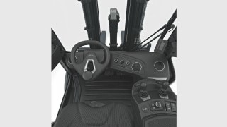 Sikt från truckens hytt