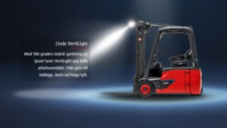 Lindes säkerhetsbelysning VertiLight ger ett jämnt och bländfritt ljus Lindes säkerhetsbelysning VertiLight ger ett jämnt och bländfritt ljus