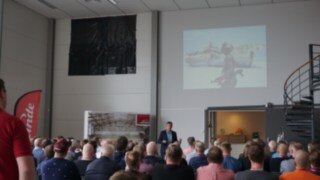 Bild på föreläsning med Robert Karjel på Linde Safety Days