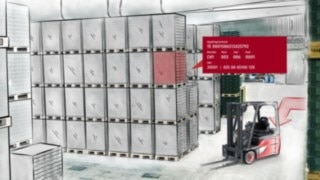 Illustration av systemet Linde Warehouse Navigator Illustration av systemet Linde Warehouse Navigator