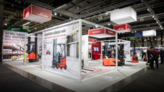 En överblick av Lindes monter på Logistik & Transport 2018 En överblick av Lindes monter på Logistik & Transport 2018