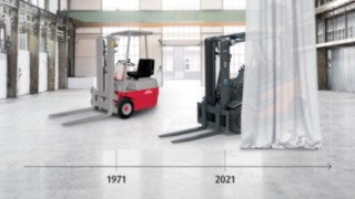 Elektriska motviktstruckar från Linde - en 50 år lång framgångsresa Elektriska motviktstruckar från Linde - en 50 år lång framgångsresa