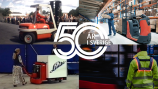 Linde Material Handling firar 50 år i Sverige.