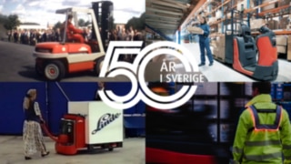 Linde Material Handling firar 50 år i Sverige. Linde Material Handling firar 50 år i Sverige.