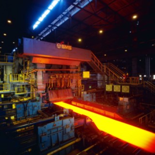 Bild på SSABs stålverk