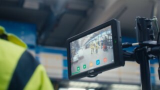 Kamerasystem från Linde på en truck hos Trelleborg Sealing Solution. Kamerasystem från Linde på en truck hos Trelleborg Sealing Solution.