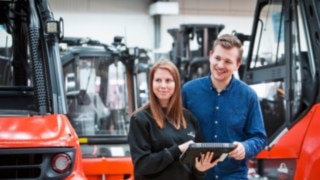 Medarbetare på Linde Material Handling